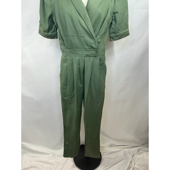 Day + Moon Utility Jumpsuit in Olive Green - Picture 2 of 16